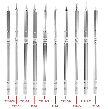 

Gudhep Soldering Iron Tip, T12 Series Soldering Iron Tips Welding Tool Replacement for FX-951 Rework Station