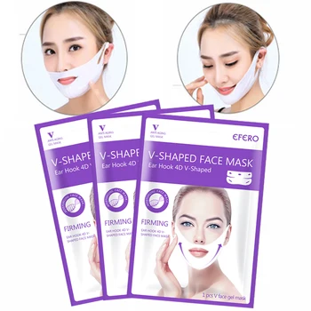 

Efero Lifting and Firming Ear-hanging Mask V-Face Mask, Double Chin Face Bandage Mask X 3 PCS
