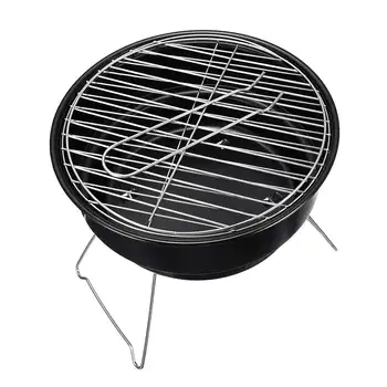 

New Outdoor Charcoal BBQ Grill Portable Folding Camping Barbecue Stove Net Cooking Tool Stand Picnic Cookware Storage Bag Foldab