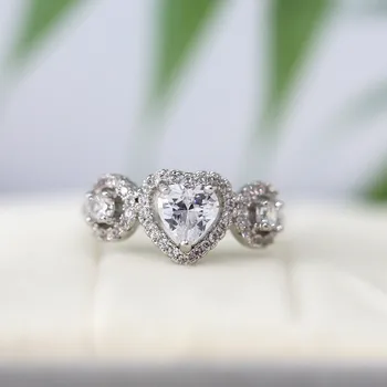 

Colorless Gemstone Ring 18k Gold Plated Ring Cooper Ring Mothers Ring Holiday Gift Ring CZ Ring CZ Diamond Ring Gemstone Ring He