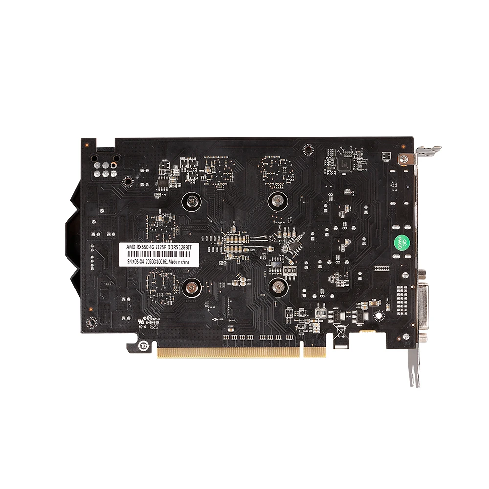 Видеокарта VEINIDA Radeon Rx550 GPU 4 ГБ Gddr5 3 0 бит Pci Express Directx12 для настольных ПК|Графические