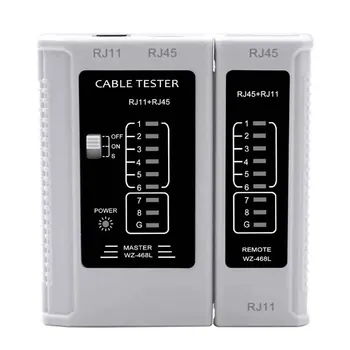

Detection Battery Powered Wiring Problem Network Cable Tester Repair Tool Wide Use Home Office Ethernet Lan Micro Interface