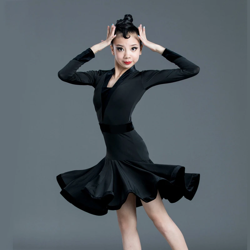 black dress dance costume