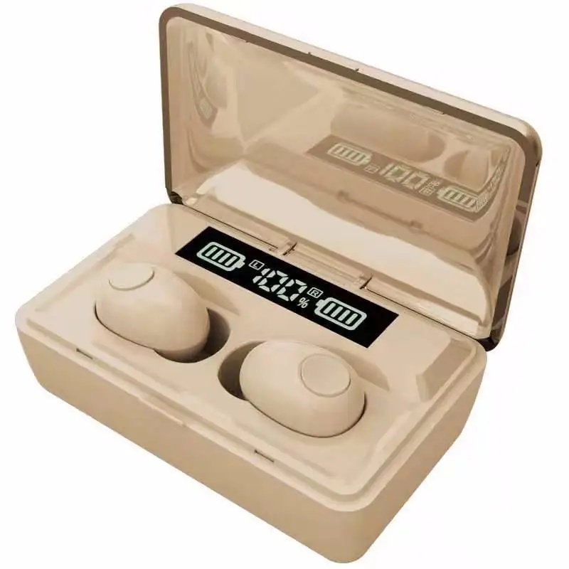 with packing box T8 TWS Bluetooth наушники 2200 мАч Внешний аккумулятор светодиодный дисплей беспроводные наушники розовый черный белый цвет кожи - Цвет: with packing box