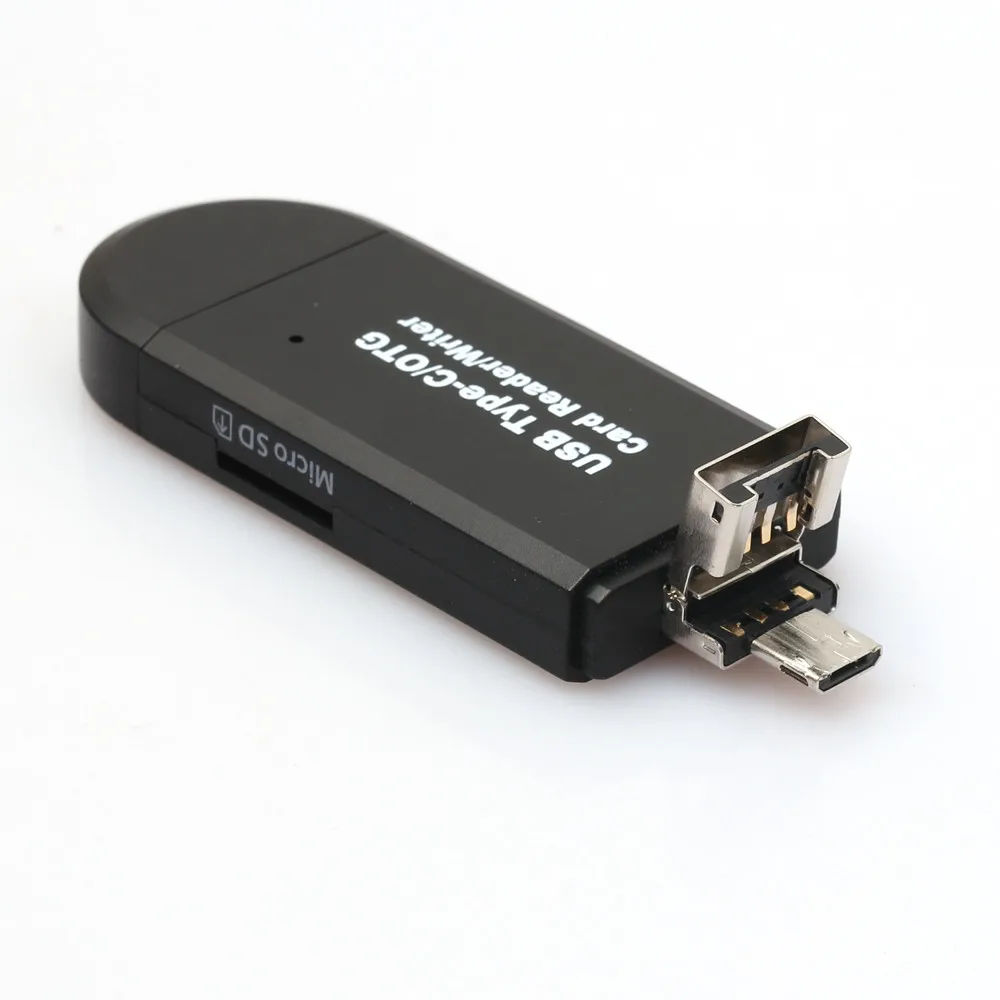 Type C Micro USB 3 в 1 OTG Кардридер высокоскоростной USB 2,0 универсальный OTG SDXC TF/SD для Android Компьютерный удлинитель-переходник