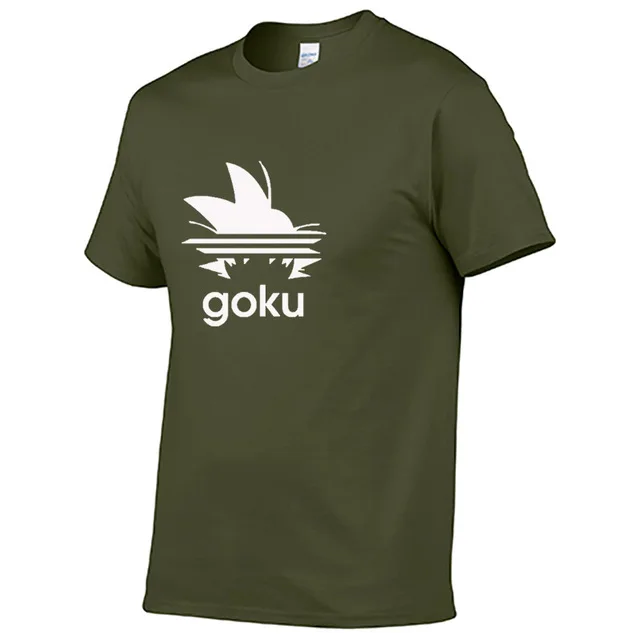 Dragon Ball Z футболка Goku Мужская футболка с коротким рукавом и круглым вырезом летняя Saiyan Vegeta Harajuku Хип-хоп брендовая одежда Повседневная футболка K - Цвет: as picture