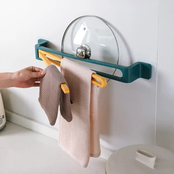 

Cute Towel Abs Rack Wall Mounted Folding Bar Kitchen Bathroom Rotatable Washcloth Hanger High Quality Durable Rag Holder 2020