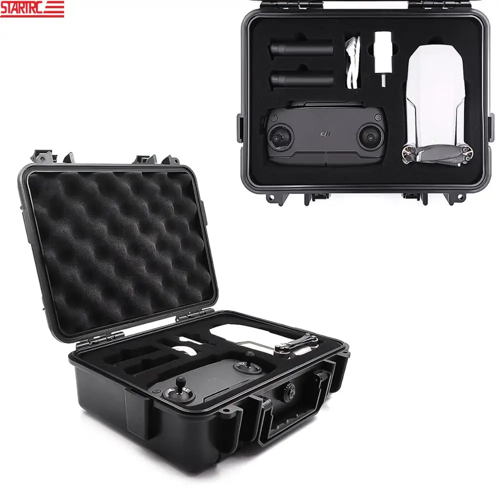 Super Sale VLZ Portable anti-seismic Storage Box For DJI Mavic Mini Drone Waterproof Bag Travel Storage Carry Hard Case Box Accessories Black 