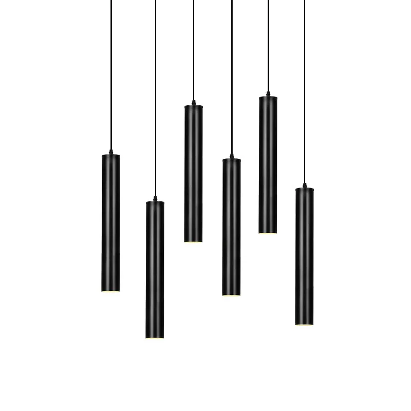  Led Pendant Lamp Long Tube lamp Kitchen Island Dining Room Shop Bar Decoration Cylinder Pipe Hangin - 4000128385928