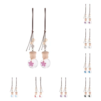 

14Pcs Empty Refillable Japanese Mini Car Perfume Air Freshener Bottle Pendant Hanging Decoration 8ml