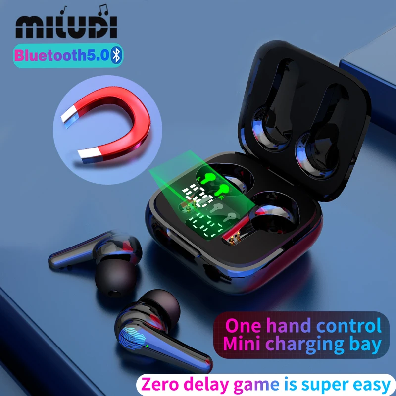 

J6 TWS Bluetooth Earphones Wireless Music Headphones Waterproof Mini Headset Charging Bay Sport Earbuds For Xiaomi Huawei Iphone