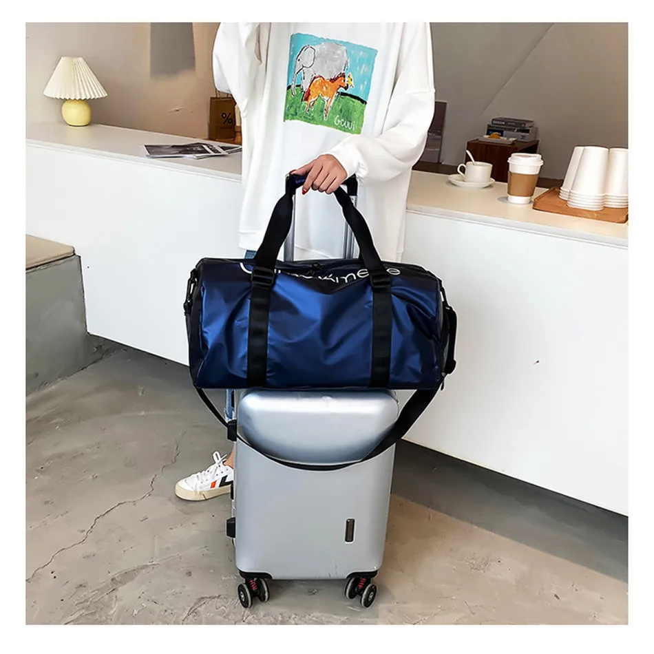 Outdoor Travel Sports Fitness Large Capacity Shoulder Bag Wet And Dry Separation Swimming Waterproof Handbag Leisure Cross Bag