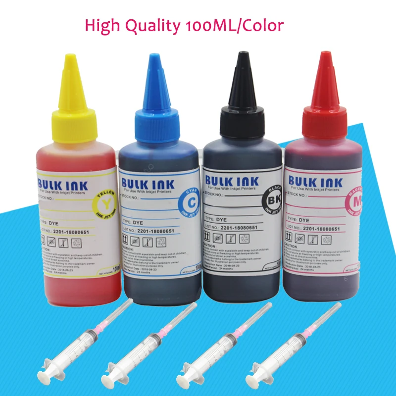 400ML Universal Refill Ink kit for Epson Canon HP Brother Lexmark DELL Kodak Inkjet Printer CISS Cartridge Printer Ink