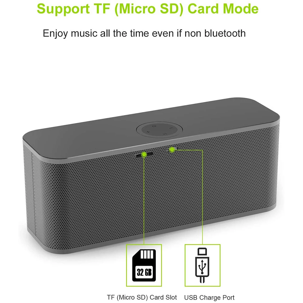 EWA W300 Bluetooth Speakers 2*6W Drivers Loud Stereo Sound 4000mAh Battery Wireless Portable Speaker For Travel Outdoor Party EWA W300 Bluetooth Speakers 2*6W Drivers Loud Stereo Sound 4000mAh Battery Wireless Portable Speaker For Travel Outdoor Party