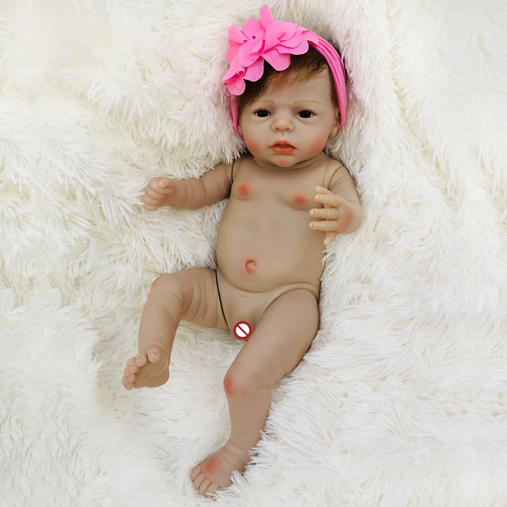 OtardDoll 22 дюймов Reborn baby doll 55 см полностью силиконовые реалистичные куклы-реборн Bonecas милая девочка для подарка на день рождения