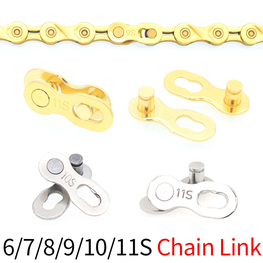 

1pair 6/7/8/9/10/11 Speed Bicycle Chain Connector Lock Quick Link MTB Road Bike Magic Buckle Bicycle Joint Cycling Parts