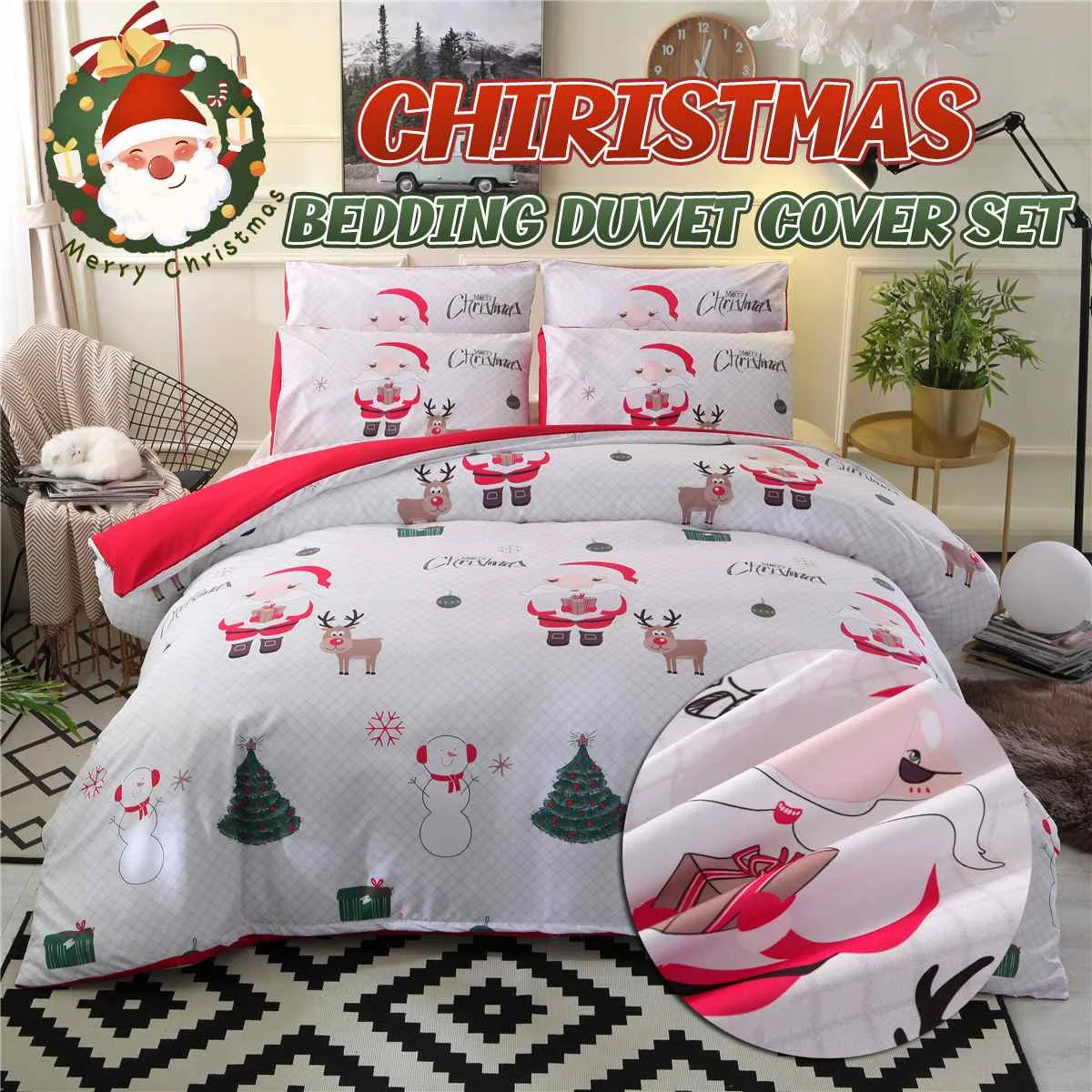 boys christmas bedding