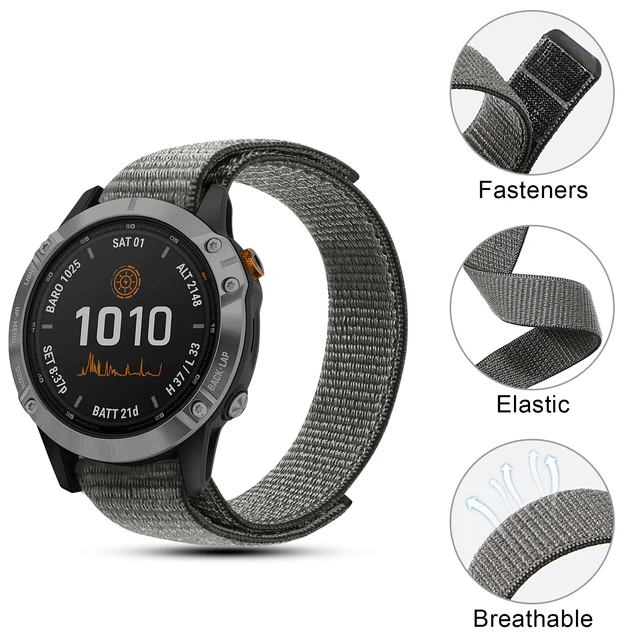  Correa de reloj de metal de acero inoxidable para Garmin Fenix 7,  7S, 7X, 5S, 5X, 6X, 6S, 6S, Pro 3HR 935, correa de acero inoxidable de  liberación rápida (color: negro