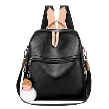 

Waterproof Backpack Casual Travel Backpack Anti-theft School Bag Mochila Feminina Women PU leather Backpack Lightweight Purse