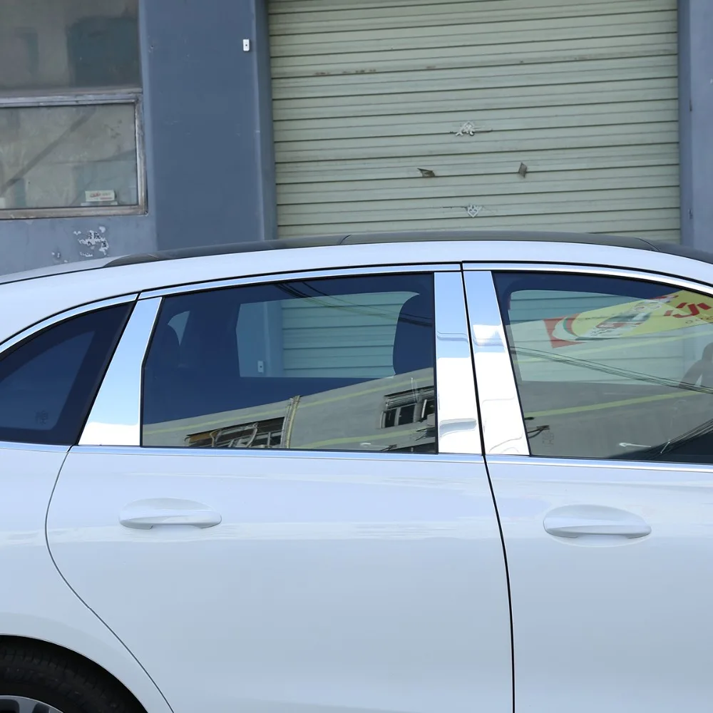 6 шт. для Mercedes Benz B класс B200 аксессуары для окон отделка из алюминиевого сплава