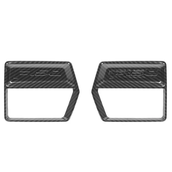 

Carbon Fiber Front Side Air Conditioner Outlet Vent Cover Trim Frame Sticker Accessories for Ford F150 2015-2020