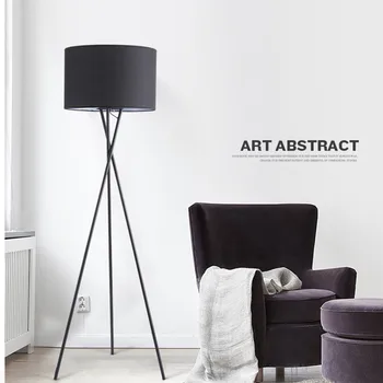 

Nordic contracted modern floor lamp living room bedroom headboard sofa creative remote control tripod upright desk lamp