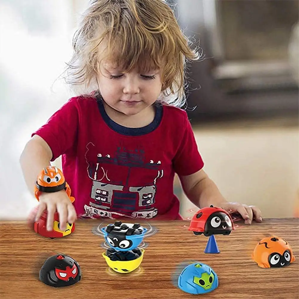 Relógio giratório giroscópio brinquedo de carro pião puxar para trás carro  presente interativo brinquedos educativos no Shoptime