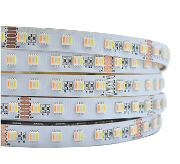 

DC12V 24V 5IN1 RGB+CCT LED Strip 5050 60leds 5 Colors in 1 chip RGBW+WW flexible Led Tape Light