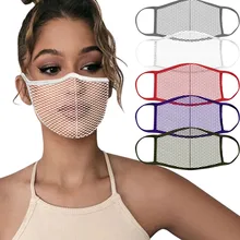 1pc Malha Máscara de Pano Lavável Protetor Segurança Face Da Tampa À Prova de Poeira Ao Ar Livre Boca Boca Caps Cubre Reutilizable маска