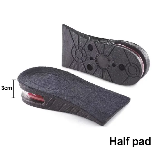 3-9cm Height Increase Insole With Air Cushion Height Lift Taller Support Absorbant Foot Pad Adjustable Cut Shoe Heel Insert Half pad Height 3cm