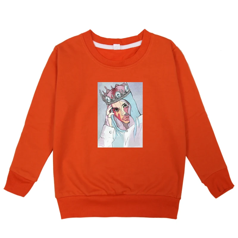 kids hoodies 17 Детские толстовки с капюшоном с принтом Billie Eilish; сезон весна-осень; толстовки для мальчиков и девочек; Повседневный хлопковый Детский свитер; Одежда для девочек-подростков - Цвет: kids hoodies 17