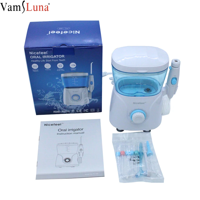 Oral Irrigator Water Flosser Dental Jet Teeth Cleaner Hydro With 600ml Tank & 7 Nozzle | Бытовая техника