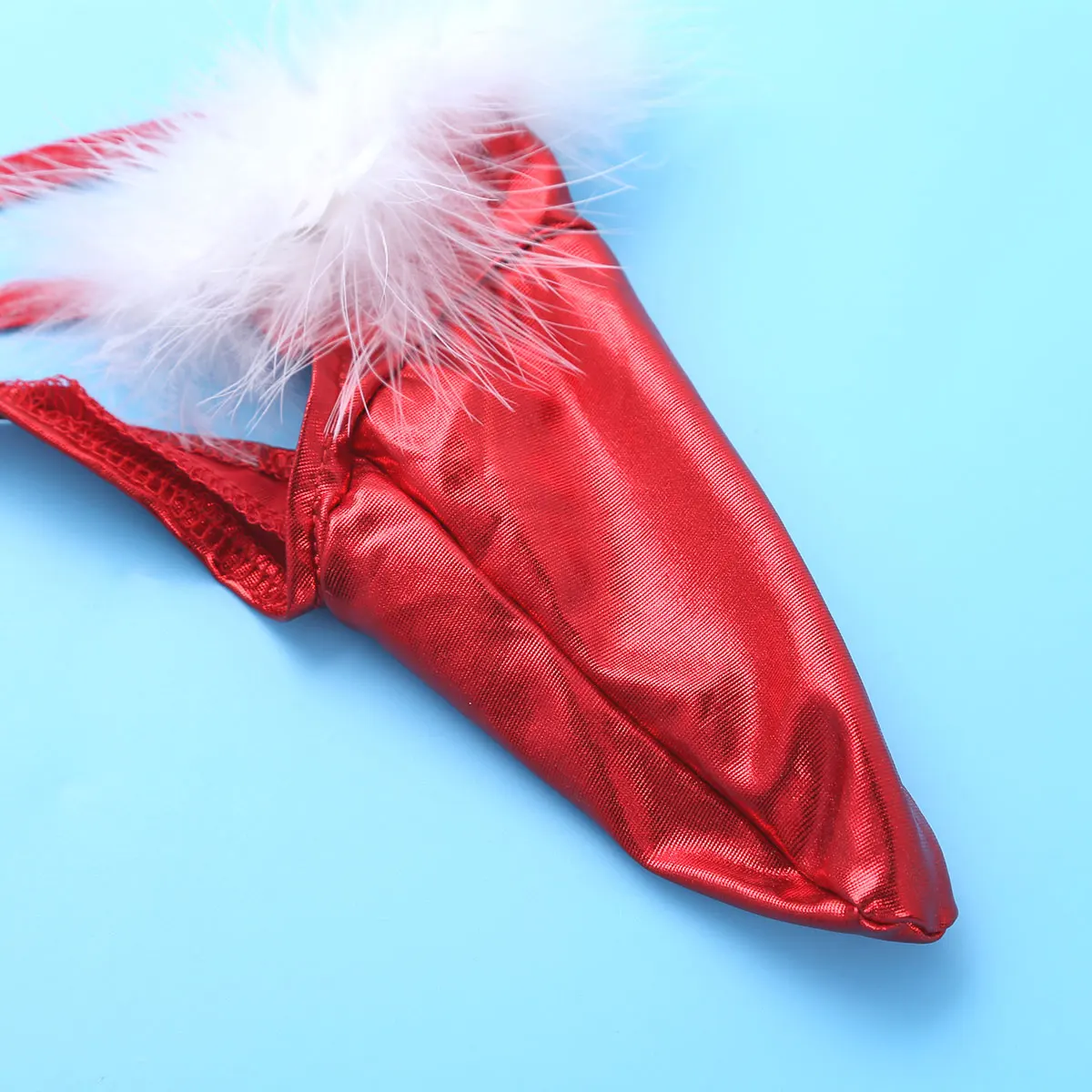 Сексуальный человек G стринги закрытый пенис длинное облегающее платье T-back Нижнее белье Трусики-бикини сексуальные мужские трусы Рождественский костюм мужские трусики