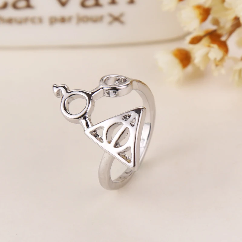 Geometric Patterns Creative Ring Alloy Triangle Glasses Wedding Rings Women Minimalist Knuckle Fashion Jewelry Gifts | Украшения и
