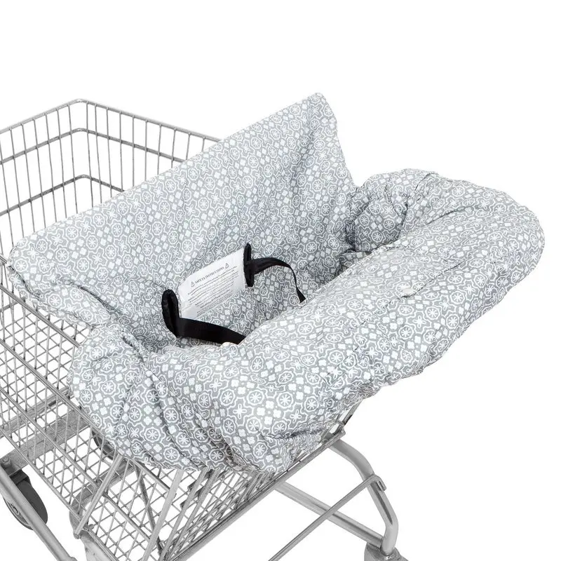 

Baby Shopping Cart Covers with Safety Belt Portable Infant Shopping Cart Seat Cushion Kids Soft Protection Chair Seat Cover