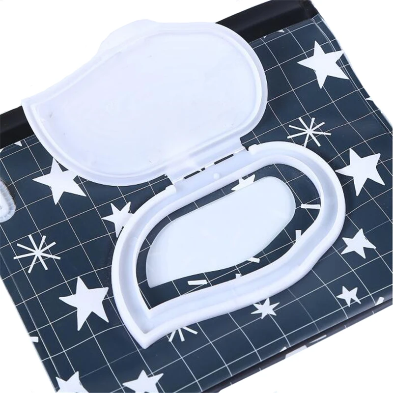 Easy To Carry Wet Wipes Bag Black Star Eva Flip Wet Wipes Removable