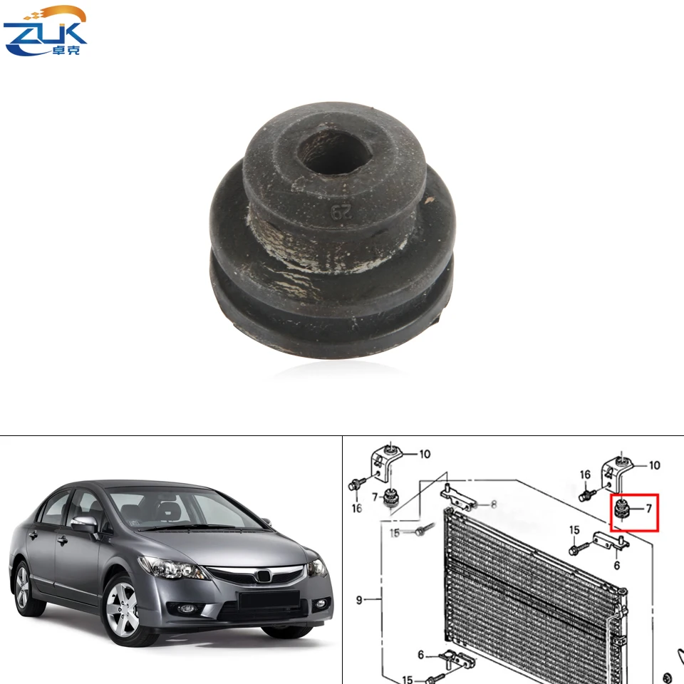 Zuk 2x Universal Ac Air Condition Condenser Upper Mount Rubber Cushion