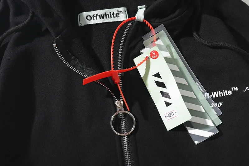 Off-White свитер-кардиган с принтом