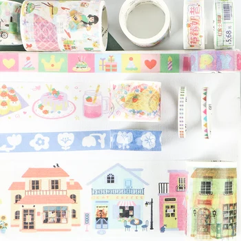 

24PCS/LOT in business today decorative paper tapes masking tape washi tape