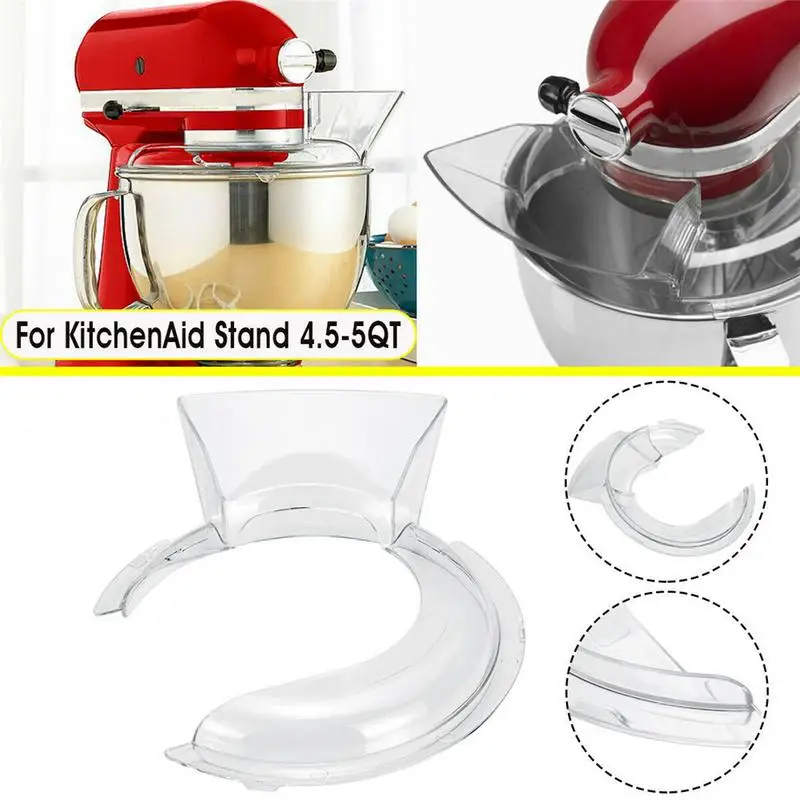 Mixer Bowl Covers for KitchenAid 4.5-5 Qt Tilt-Head Stand Mixer, Splash  Guard with Extra Pouring Window for KitchenAid Mixer, Bowl Lid to Prevent