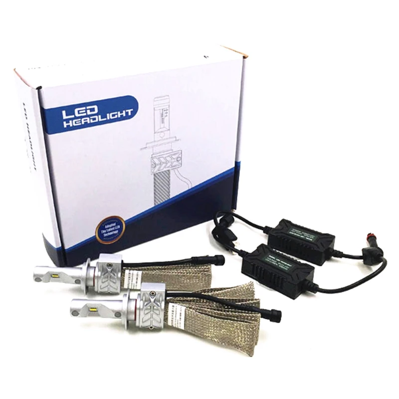 H7 Led Car Lights Headlight Lamp Bulb Light 12V 8000Lm 6000K 2Pcs | Автомобили и мотоциклы