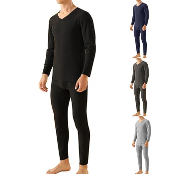 

Men Thermal Underwear Sets Warm Autumn Winter Long Thermo Underwear Set Male Thick Thermal Clothing Suit Inner Wear Dropship
