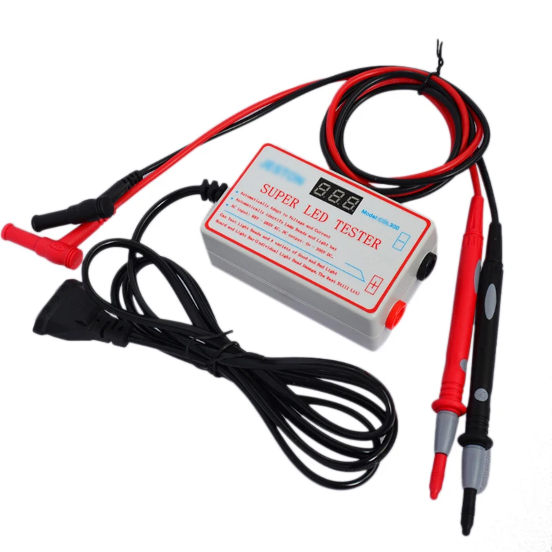 

0-300V LED Tester LED Strip Lamp Test Tool with Voltage Display and Adjustable Voltage(US Plug)