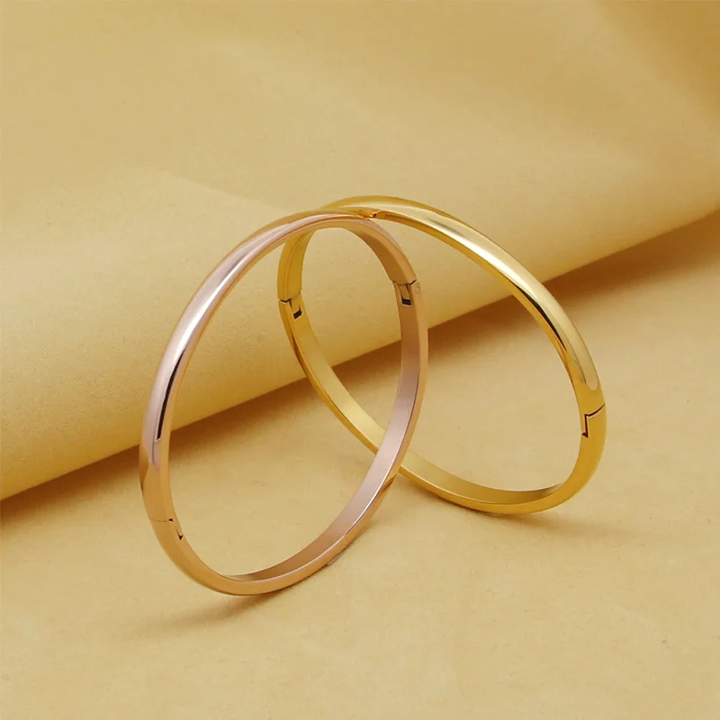 Oval Shape Stainless Steel Bracelets Parent-Child Series Love Bangle for Women Party Gifts stainless steel bracelet