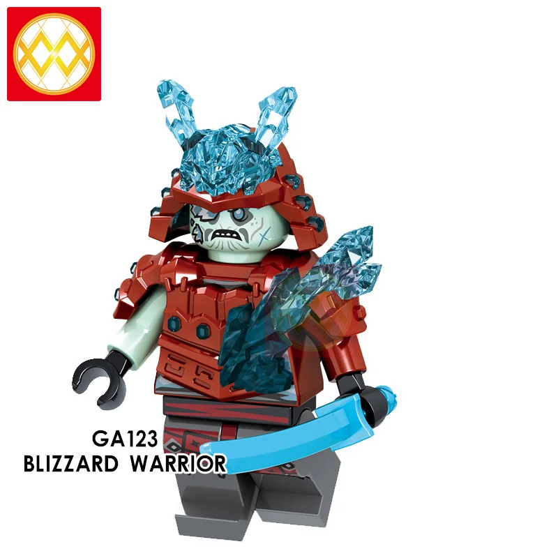GA123 Игрушки ниндзя самурая X Mecha Akita Master Wu Mr. E Garmadon N-POP девушка PG1022 Nya Jay Cole Zane строительные блоки детские игрушки - Цвет: GA123