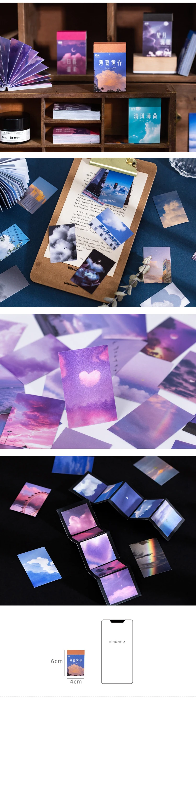 50 Sheets Sky Island Washi Sticker Book Decorative Diary Collage Planner Bullet Journal Craft Scrapbooking Stickers Aesthetic