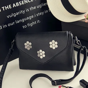 

Clutch bag ladies new fashion wild rivet Korean large capacity cool envelope bag shoulder messenger bag mini bag foreign style