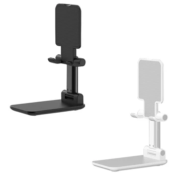 

Adjustable Cell Phone Holder, Foldable Tablet Stand Mobile Phone Mount for Samsung Galaxy Ipad Mini iPhone X