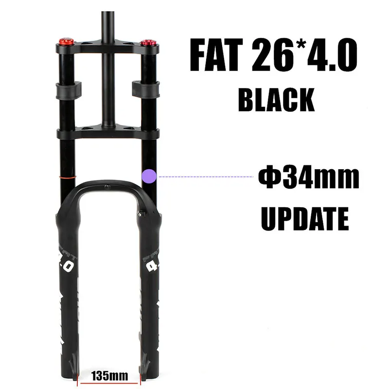 Double Shoulder Fat Bicycle Fork HIMALO Rebound Adjustment Fat 26" 4.0