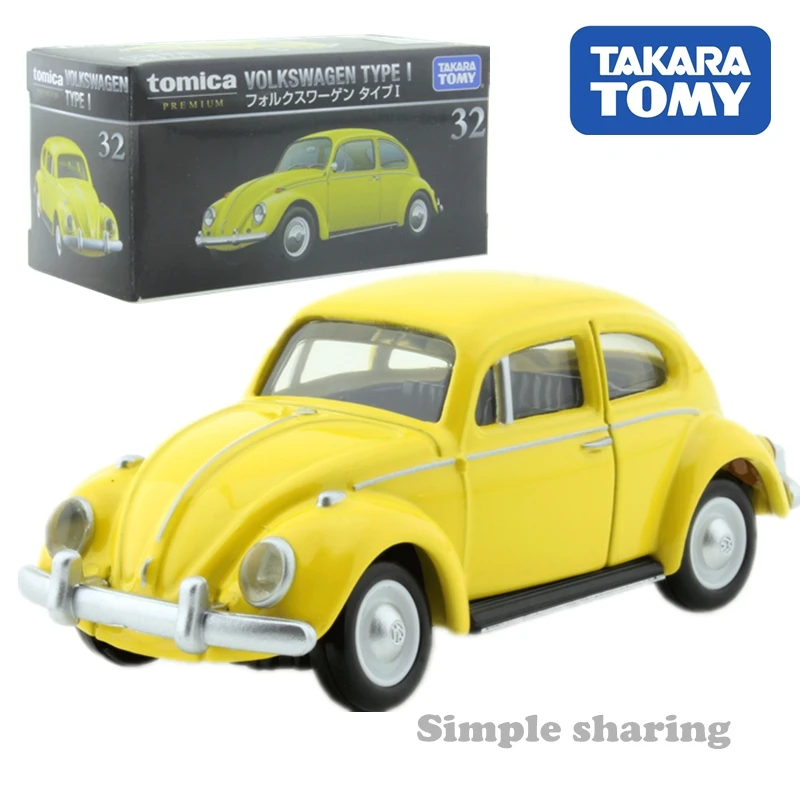 Discount Tomy Tomica Premium car toy tank plane Vehicles HONDA NISSAN GTR Porsche TOYOTA Subaru cars Diecast toy model kit toys - Цвет: 32  volkswagen TYPE